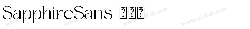 SapphireSans字体转换