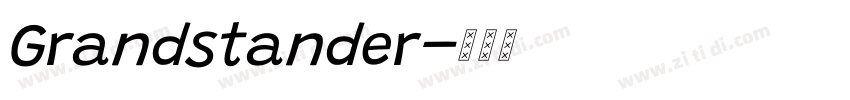 Grandstander字体转换