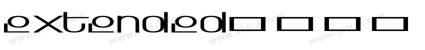 extended字体转换