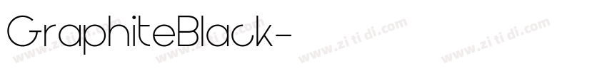 GraphiteBlack字体转换