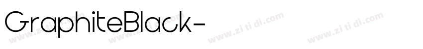GraphiteBlack字体转换