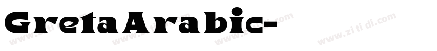 GretaArabic字体转换