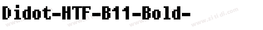 Didot-HTF-B11-Bold字体转换