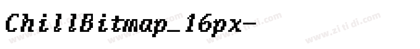 ChillBitmap_16px字体转换 ChillBitmap_16px字体转换