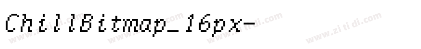 ChillBitmap_16px字体转换 ChillBitmap_16px字体转换