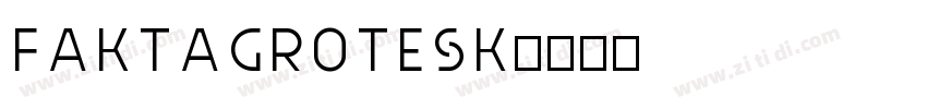 FaktaGrotesk字体转换