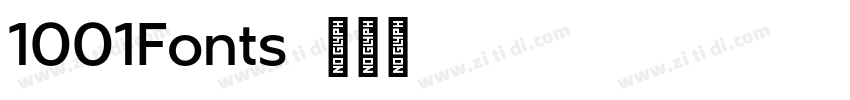 1001Fonts字体转换