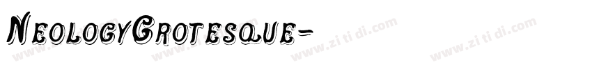 NeologyGrotesque字体转换