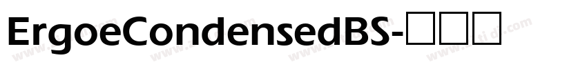 ErgoeCondensedBS字体转换