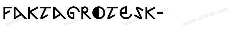 FaktaGrotesk字体转换