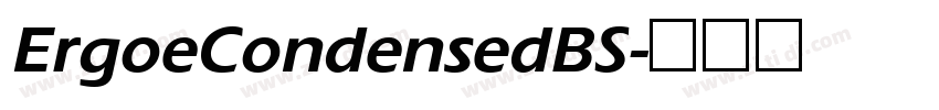 ErgoeCondensedBS字体转换