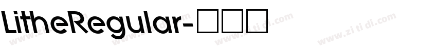 LitheRegular字体转换