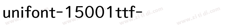 unifont-15001ttf字体转换