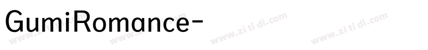 GumiRomance字体转换