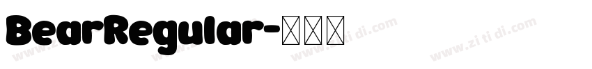 BearRegular字体转换