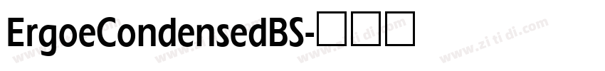ErgoeCondensedBS字体转换