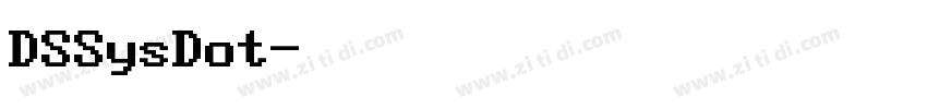 DSSysDot字体转换