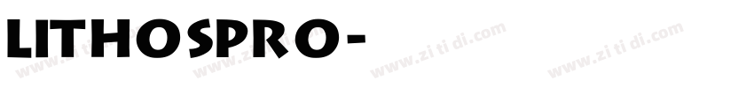 lithospro字体转换