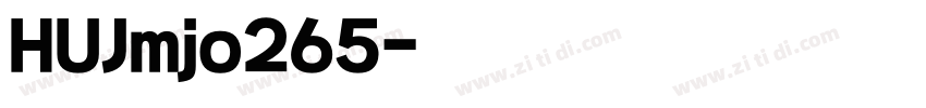 HUJmjo265字体转换