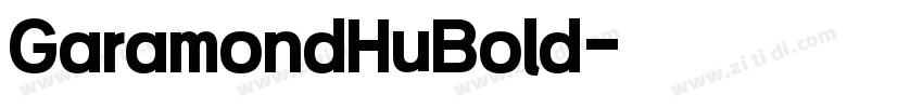 GaramondHuBold字体转换