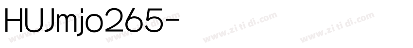 HUJmjo265字体转换