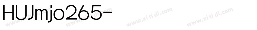 HUJmjo265字体转换