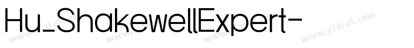 Hu_ShakewellExpert字体转换