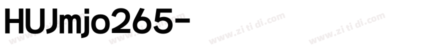 HUJmjo265字体转换