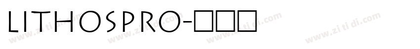 lithospro字体转换