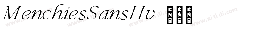 MenchiesSansHv字体转换