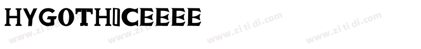 HYGoThic字体转换