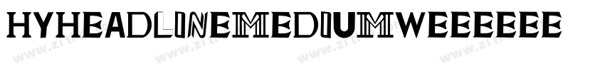 HYHeadLineMediumW33字体转换