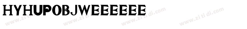 HYHuPoBJW00字体转换
