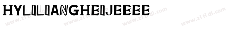 HYLiLiangHeiJ字体转换