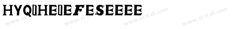 HYQiHei-FES字体转换
