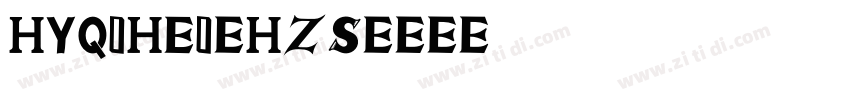 HYQiHei-HzS字体转换
