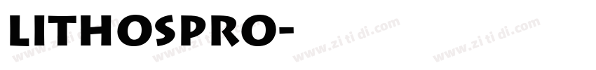 lithospro字体转换