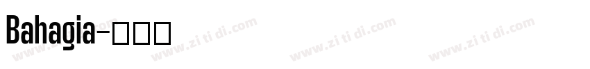 Bahagia字体转换