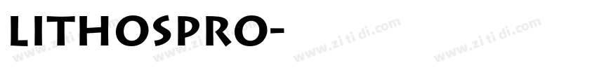 lithospro字体转换