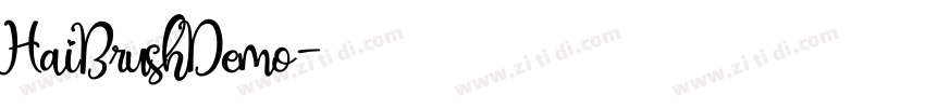 HaiBrushDemo字体转换