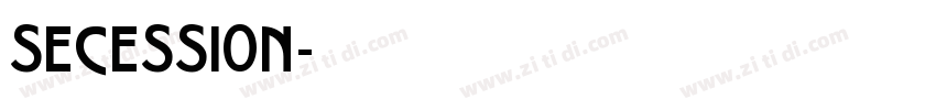 SECESSION字体转换