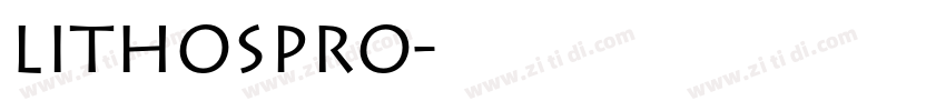 lithospro字体转换