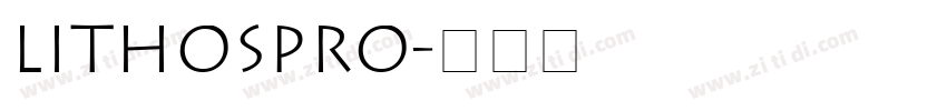 lithospro字体转换