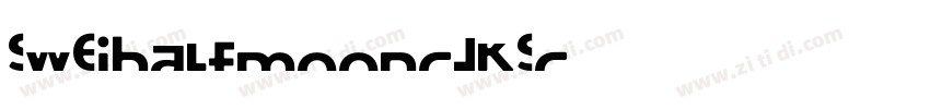 SweiHalfMoonCJKsc字体转换