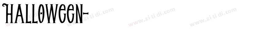 Halloween字体转换