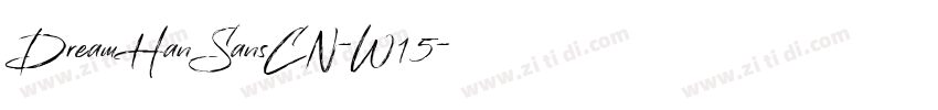 DreamHanSansCN-W15字体转换