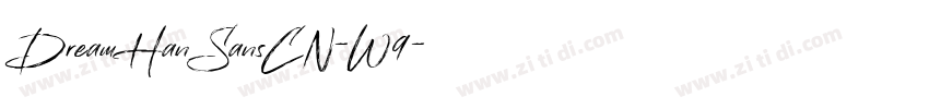 DreamHanSansCN-W9字体转换