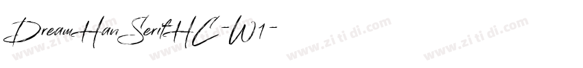 DreamHanSerifHC-W1字体转换