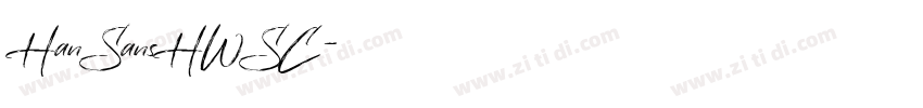 HanSansHWSC字体转换