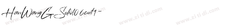 HanWangGSolid06cut1字体转换